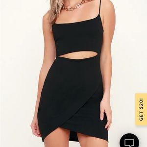 Black body con slit dress